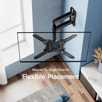- PERLESMITH TV Wall Mount | Swivel & Tilt | Extends Heavy Duty TV Wall Bracket for 26-60 inch Plasma & Curved TV | 35kg Max -