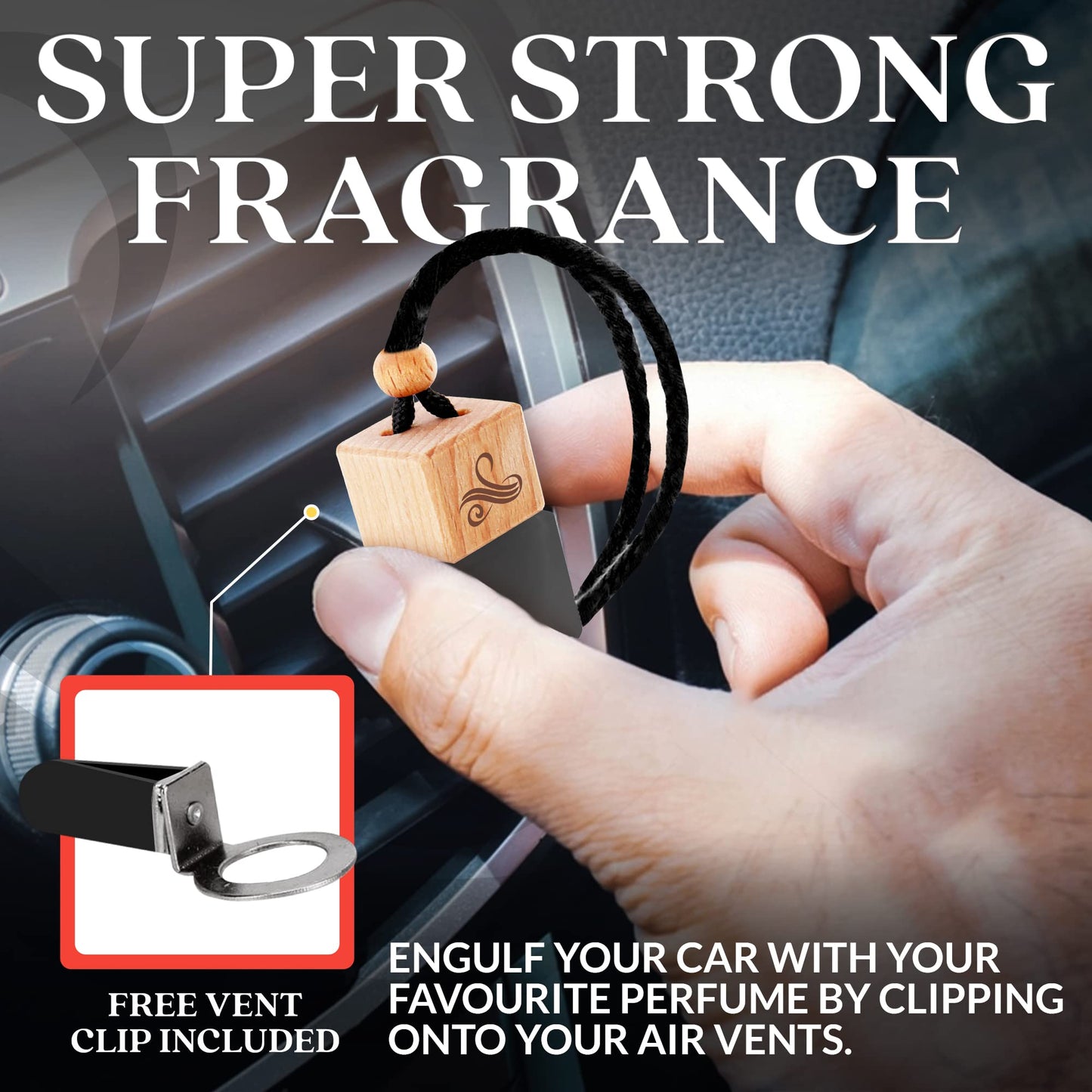 Creed Car Air Freshener for Men | Aventos Perfume Inspired Car Fragrances | Strong Car Freshener with Car Odour Eliminator Technology | Creed Air Freshener Car | GREED Car Scent by Perfa