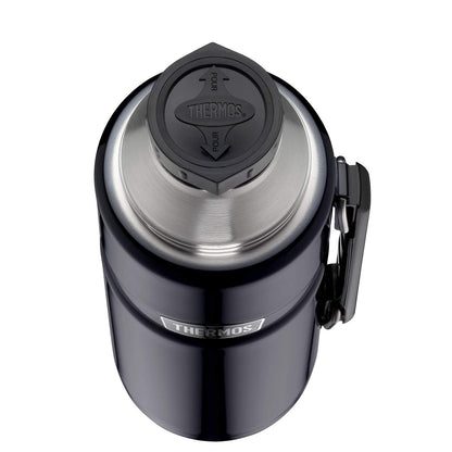 - Thermos Stainless King Flask | glossy black | 1.2 L |33.6 x 11.99 x 33.6 cm -
