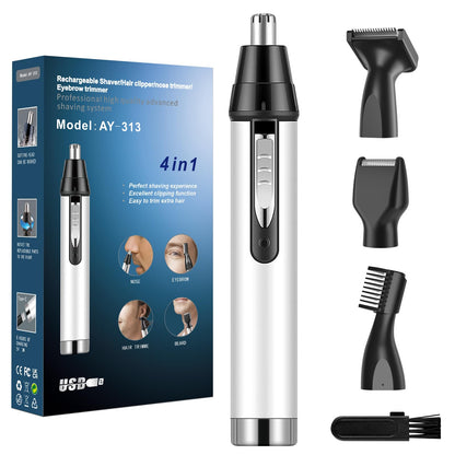 - Ear Nose Hair Trimmer for Men | Professional USB Rechargeable Painless Electric Nose Hair Trimmer -