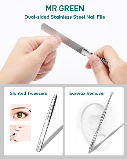 - Mr.Green Nail Clipper Gift Set | Stainless Steel Professional Nail Trimmers -