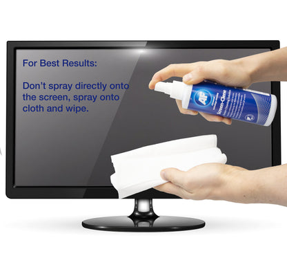 AF Screen Cleaner Spray 250ml - Cleaning Solution For Mobile Phones, TV's, Laptops, Monitors, LED, LCD, Plasma & Tablets, Clear,