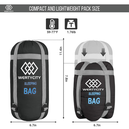 - Ultralight Warm Weather Sleeping Bag for Kids Girls Boys Adults -