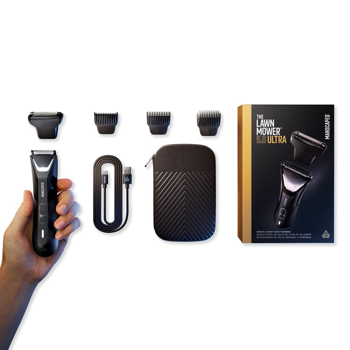 - MANSCAPED® The Lawn Mower® 5.0 | Ultra Groin & Body Hair Trimmer –
