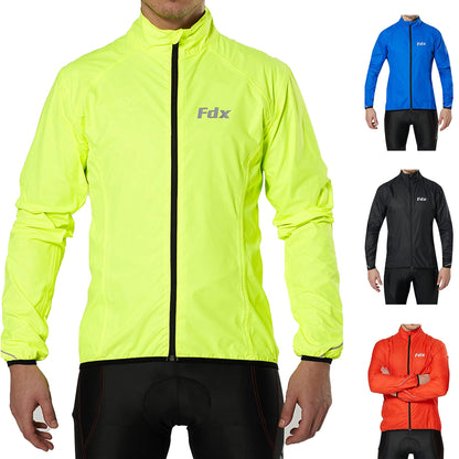 - Fdx Men’s Cycling Jacket | Waterproof Lightweight Breathable MTB Cycle Rain Tops -