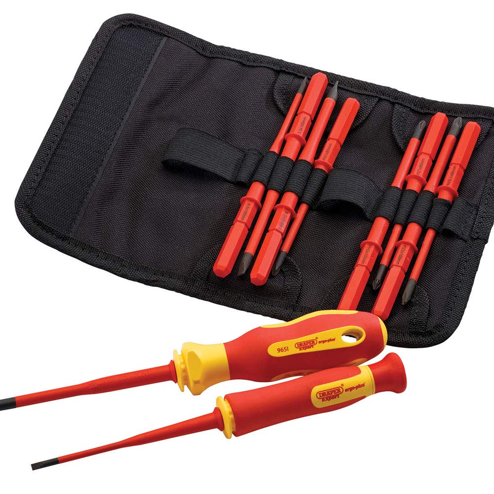 - Draper 70867 XP1000 VDE Extra Slim Interchangeable Screwdriver Set (12 Piece) -