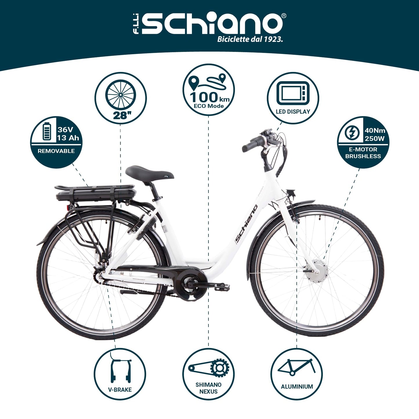 - F.lli Schiano E-Moon 28 inch electric bike -
