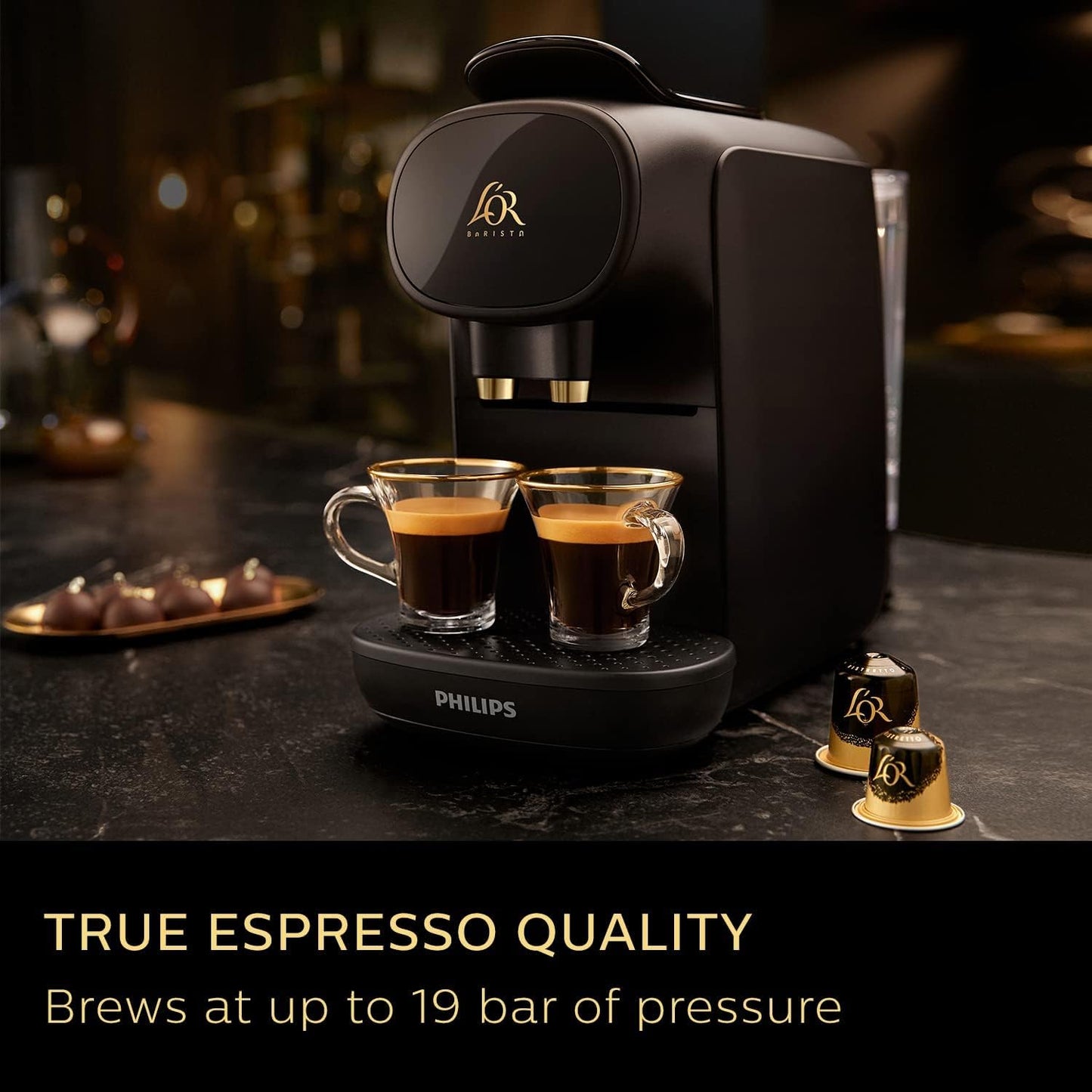 - PHILIPS L'OR Barista Sublime Capsule Coffee Machine | Double Shot | 1 or 2 Cups -