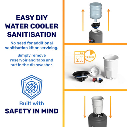 - Hydrate Direct Core Bottled Water Cooler Dispenser | Floor-Standing Water Machine, Easy to Sanitise & Maintain -