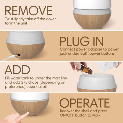 - SALKING Essential Oil Diffuser | 100ml Small Aromatherapy Diffuser -