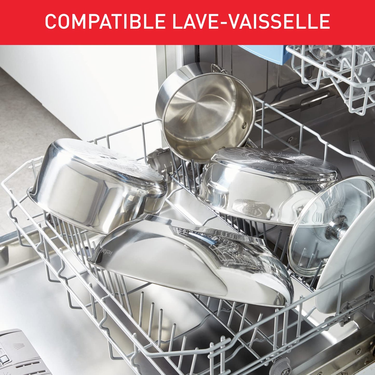 - Tefal 2 Piece Comfort Max | 24cm & 28cm Frying Pans | Stainless Steel, Silver, Black -