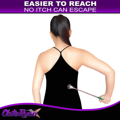 - OntaRyon Telescopic Back Scratcher | Novelty Gifts for Men & Women | Portable Handheld Massage Stick -