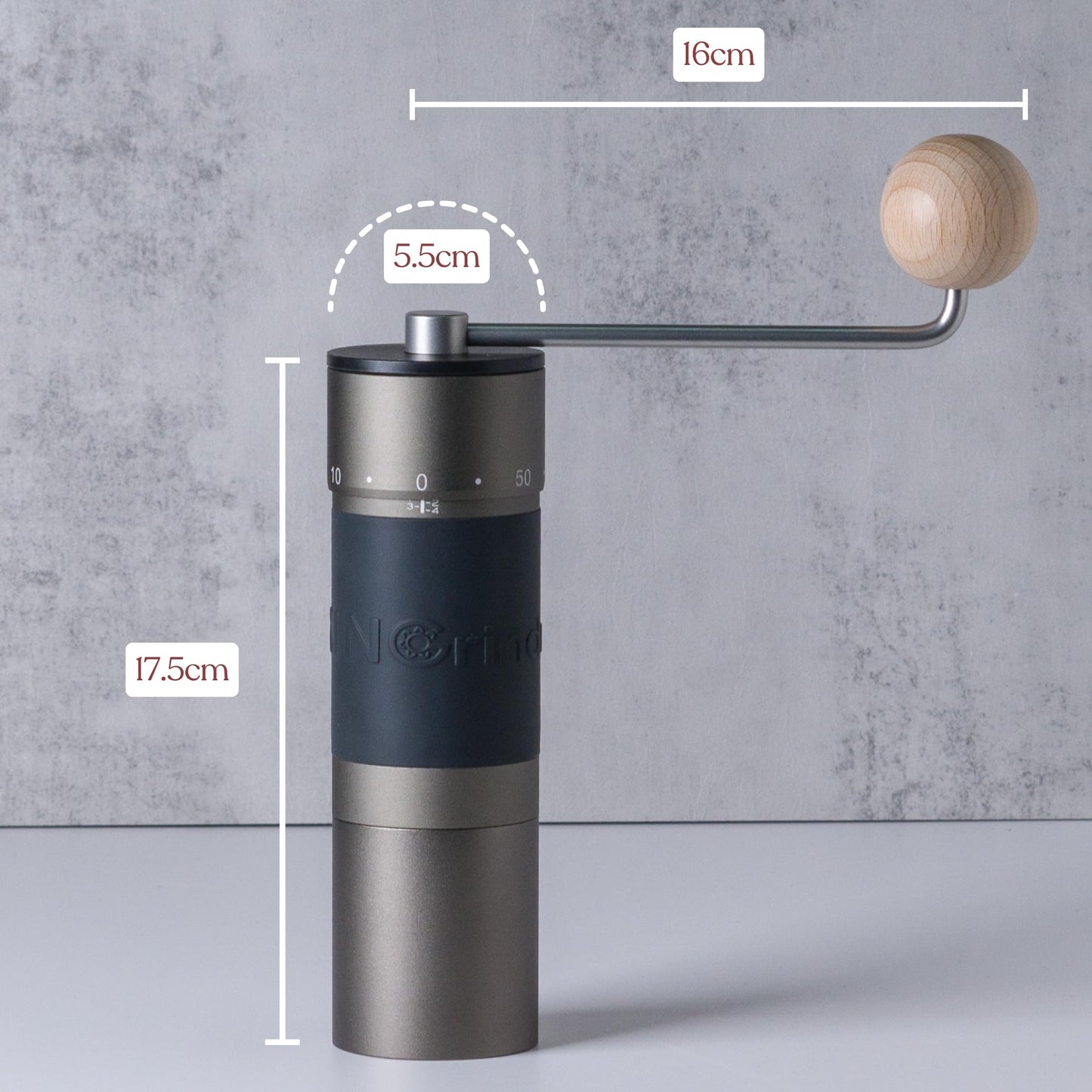 - KINGrinder K6 Straight Handle Manual Coffee Grinder | 200 Adjustable Grinding Levels For Aeropress, French Press, Drip & Espresso -