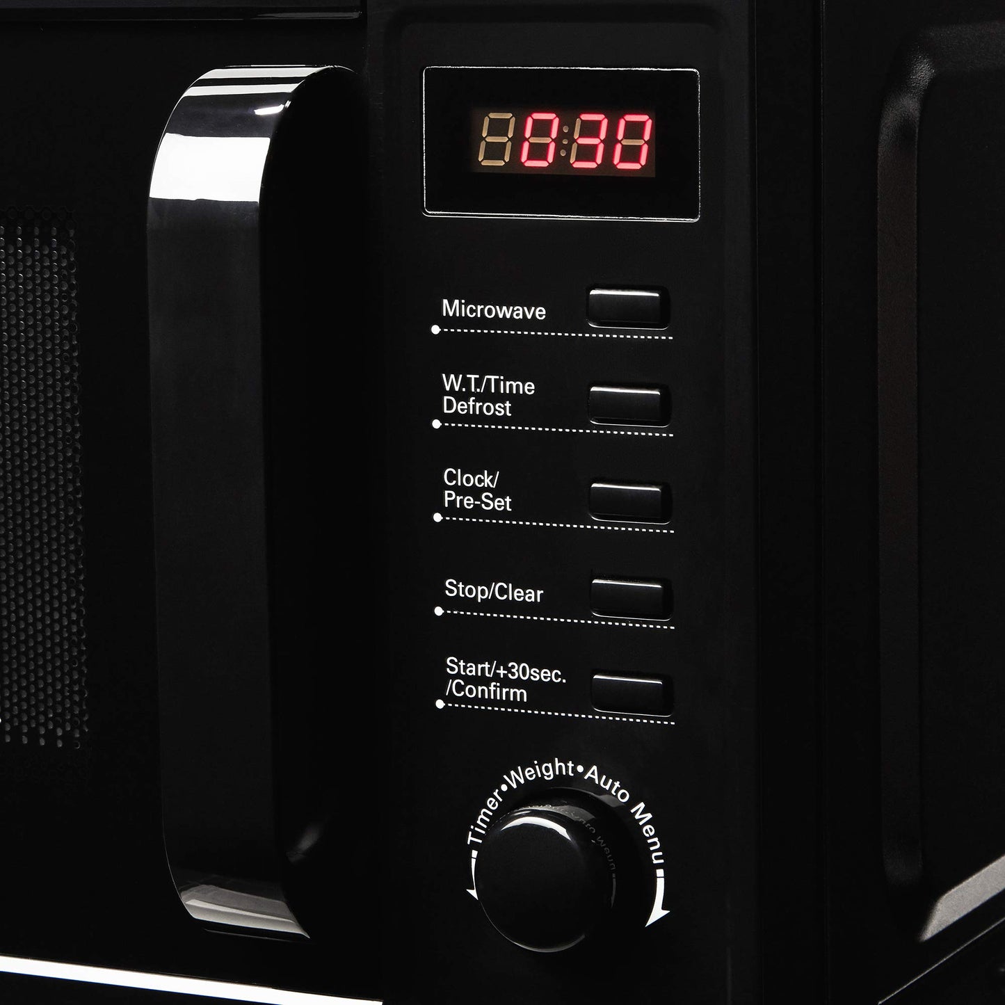 Cookology CFSDI20LBK 800W Freestanding Microwave - Digital Microwave with 20 Litre Capacity and 25cm Turntable - Features Weight and Time Quick Defrost Setting - 8 Cooking Functions - Black