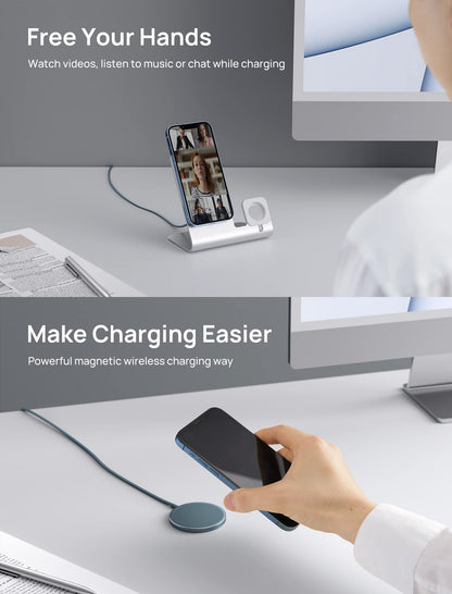 - JSAUX Mag-Safe Charger | 15W | Fast Wireless Magnetic Charger -