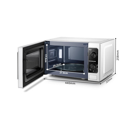 - TOSHIBA 20 Liter 800W | Manual Control Solo Small Microwave | Compact -