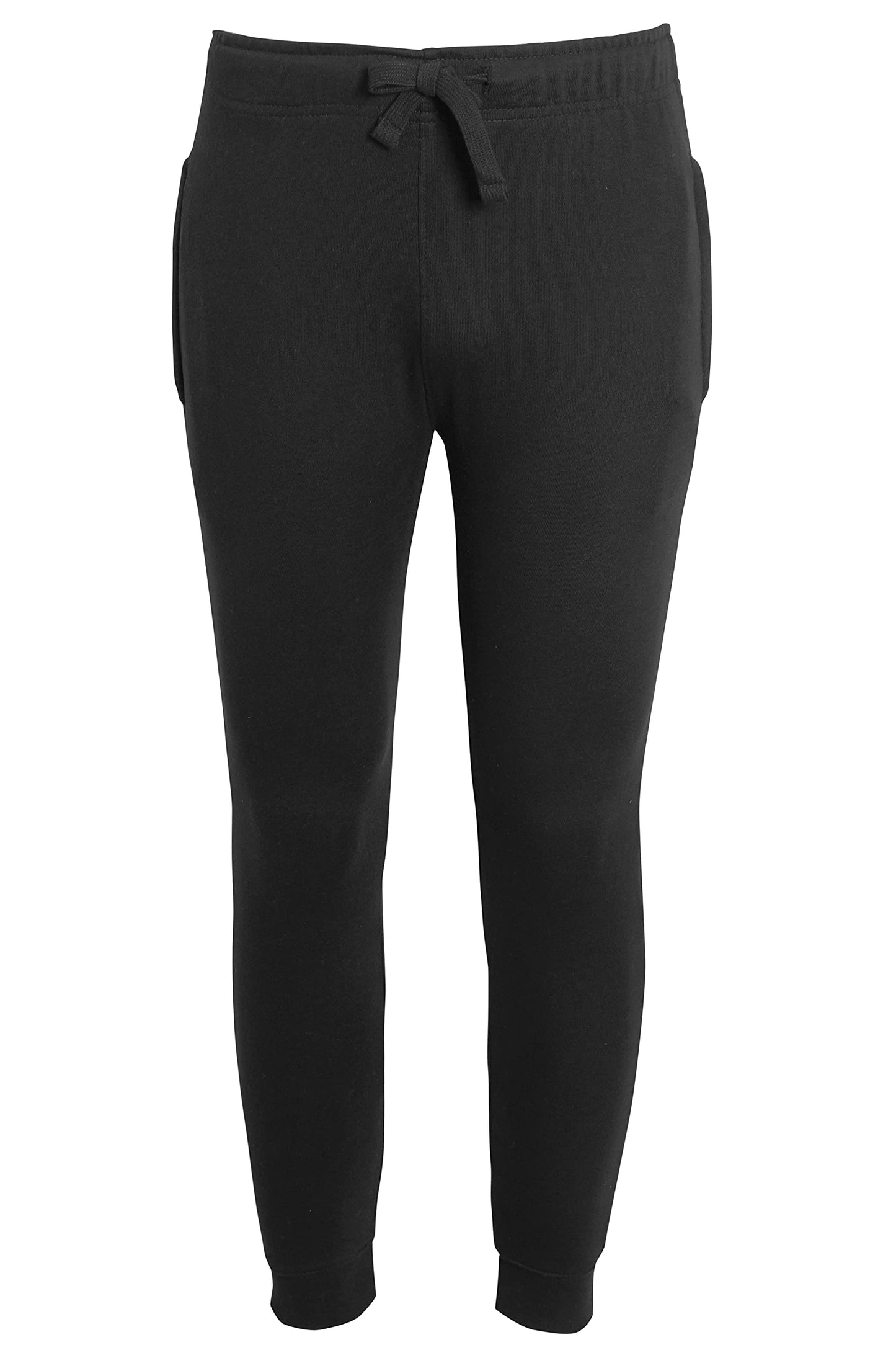 Denim Desire Men's Slim Fits Jogging Bottom Skinny Joggers Sweat Pants Gym Workout Cuffed Ankle Terry Fleece Casual Track Jogging Bottom UK Size S-XXL (Black, XL)