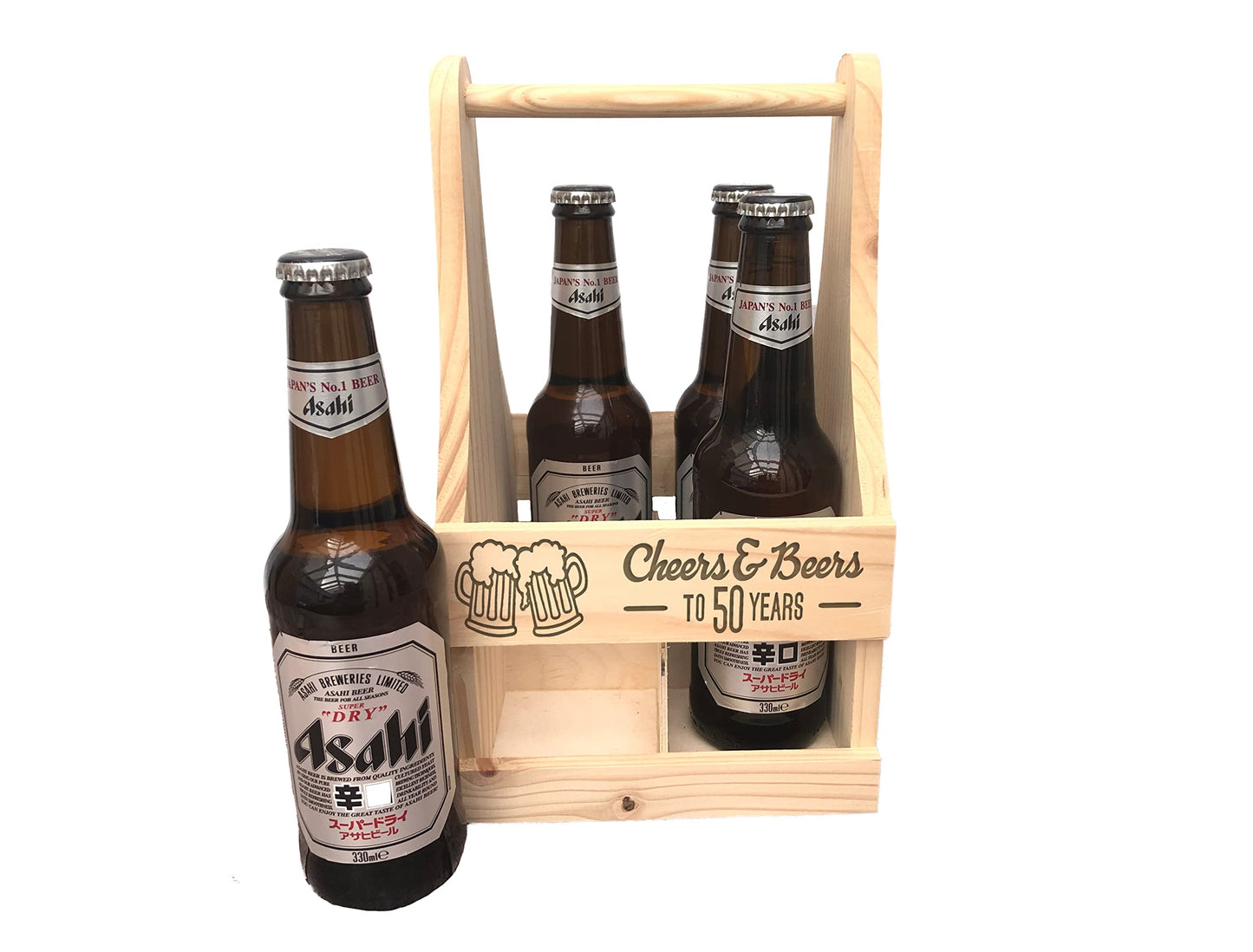 Cheers & Beers Birthday Beer Carrier Gift Pints Cider Lager Personalised Present BBQ Drinks Summer