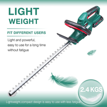 - POSENPRO 20V Cordless Hedge Trimmer | Lightweight Handheld Garden Cutter | Cordless Hedge Cutter with 2.0Ah Battery & Charger -