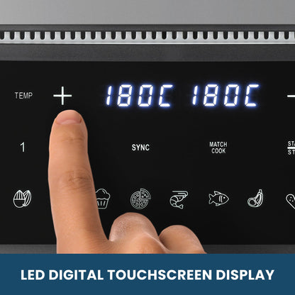 - Vytronix DD9L Dual Zone Air Fryer 2 Drawer 9L | Efficient 2400W