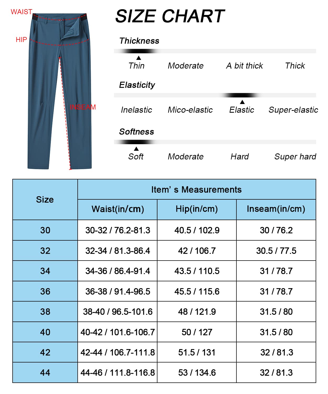 - donhobo Men's Stretch Golf Pants | Men's Outdoor Trousers | Lightweight Quick Dry Elastic Waist Casual Hiking Pants -