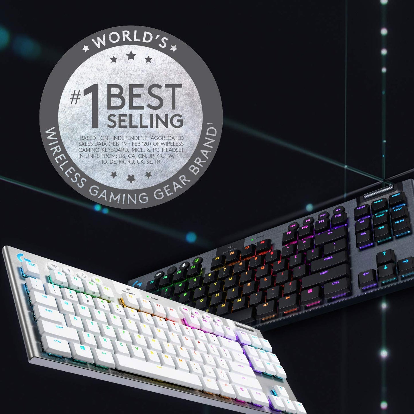 - Logitech G915 LIGHTSPEED TKL Tenkeyless Wireless Mechanical Gaming Keyboard -