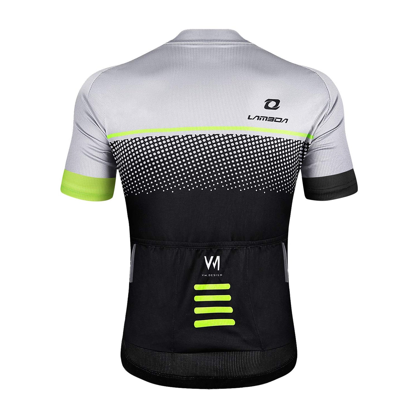 - LAMEDA Cycling Jersey | Mens Short Sleeve Top Bike Shirt | Summer Grey -