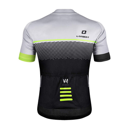 - LAMEDA Cycling Jersey | Mens Short Sleeve Top Bike Shirt | Summer Grey -