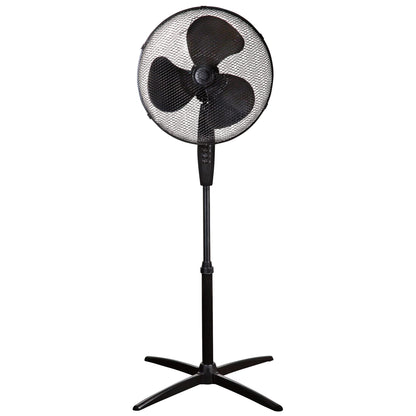 - Zanussi 16" Inch, Lightweight, Pedestal Fan, 3 Speeds, Wide-Angled Oscillation