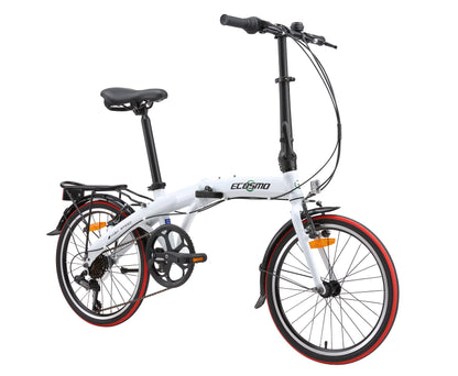 - ECOSMO 20" Lightweight Alloy Folding City Bicycle Bike | 12kg -