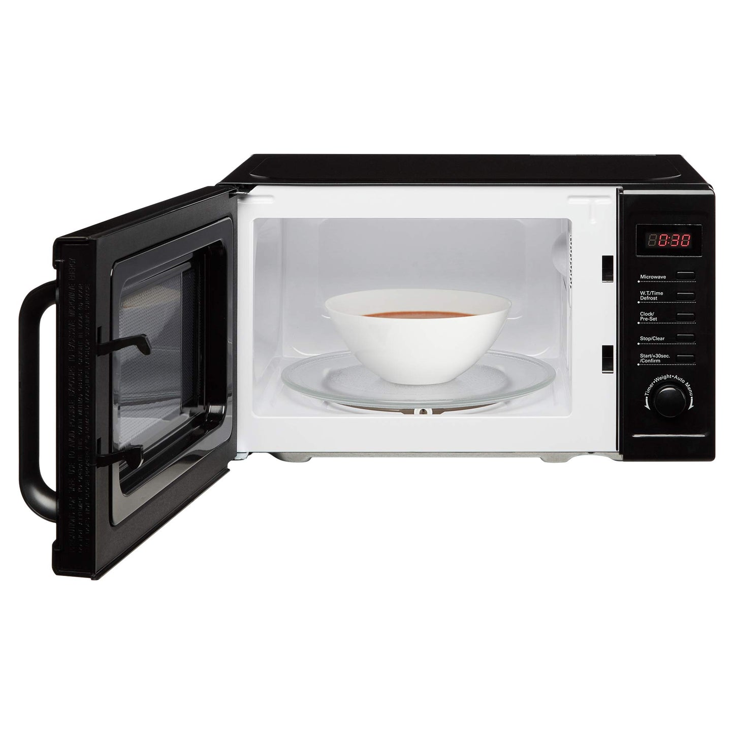 Cookology CFSDI20LBK 800W Freestanding Microwave - Digital Microwave with 20 Litre Capacity and 25cm Turntable - Features Weight and Time Quick Defrost Setting - 8 Cooking Functions - Black