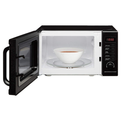Cookology CFSDI20LBK 800W Freestanding Microwave - Digital Microwave with 20 Litre Capacity and 25cm Turntable - Features Weight and Time Quick Defrost Setting - 8 Cooking Functions - Black