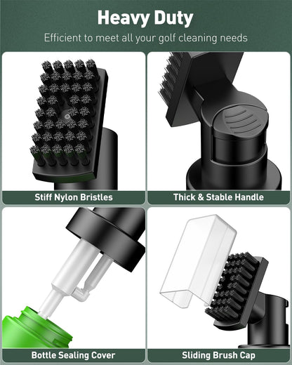 - Uniclife 2024 | Upgraded Golf Water Brush | Golf Club Cleaner Brush with Nylon Bristles | -