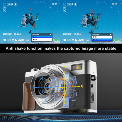 - Digital Camera | 56MP Cameras for Photography | 4K Vlogging Camera for YouTube | 180°Flip Screen Digital Point and Shoot Camera with 16X Zoom -