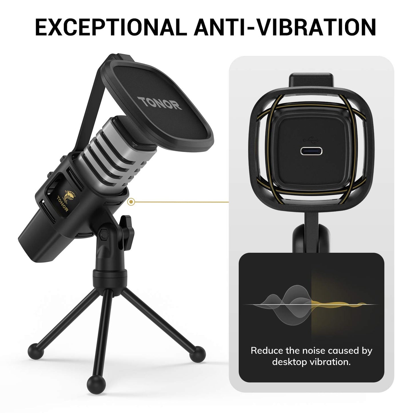 - TONOR USB Microphone | Cardioid Condenser | Computer PC Mic -