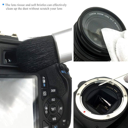 Camera Cleaning Kit for Digital SLR Camera Sensor Cleaning and Lens Cleaning Liquid Cleaner, Cleaning Brush, lens pen, Microfiber Cloth and Carry Bag