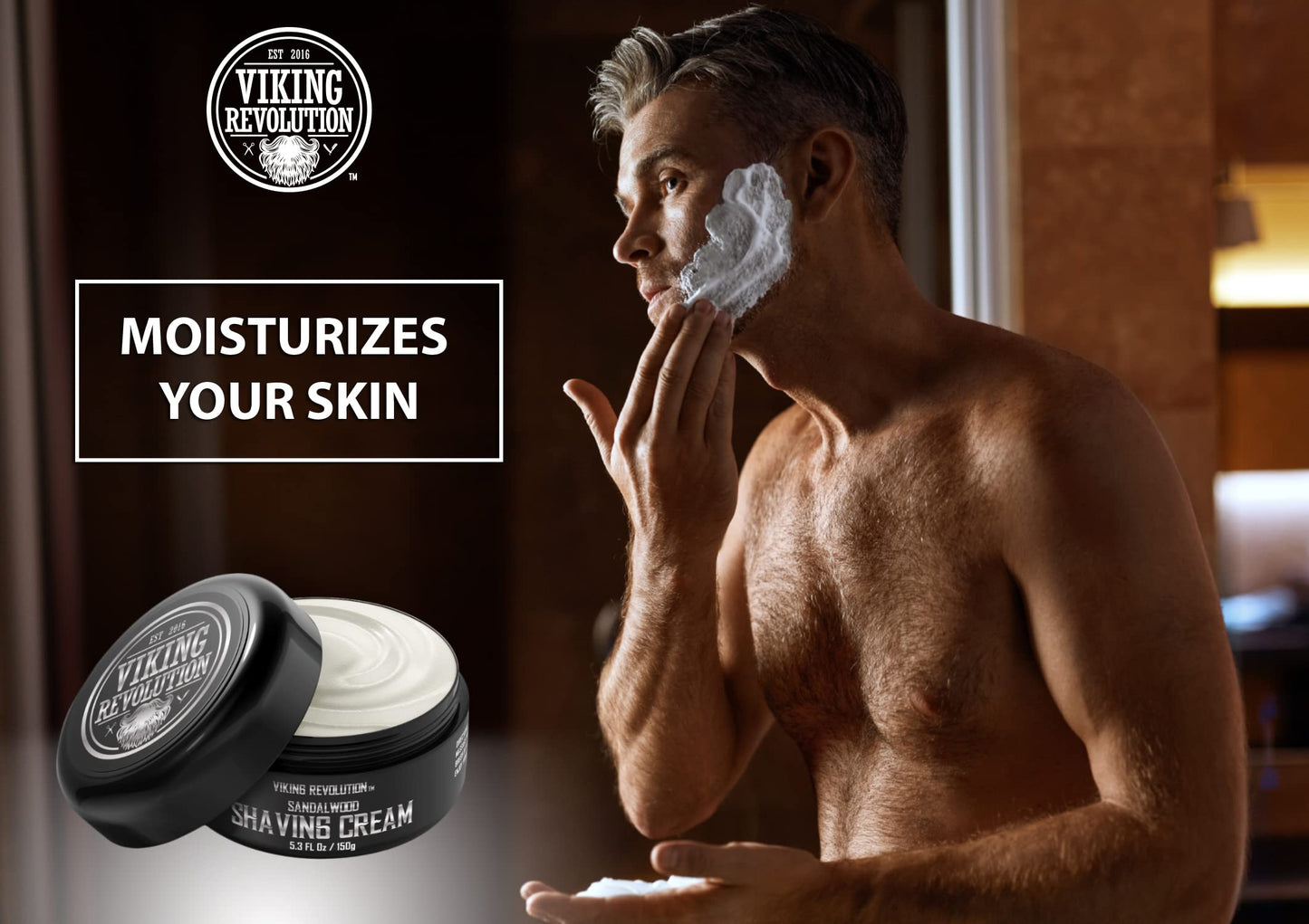 - Luxury Shaving Cream for Men | Sandalwood Scent | Soft, Smooth & Silky Shaving Soap -