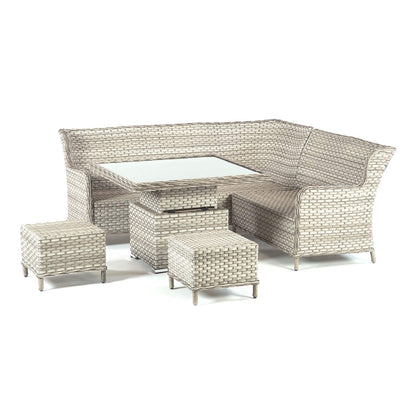 - SunTime Callisto | 7 Seater Garden Patio Rattan Corner Sofa Furniture Set -