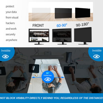 - Kinmiee 24 Inch Computer Privacy Screen Filter | WxH:532mm x 299mm -