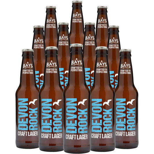 Bays Brewery Multiple Award-Winning British Craft Beer - Case of 12x 330ml Bottles (Devon Rock 4.5%)