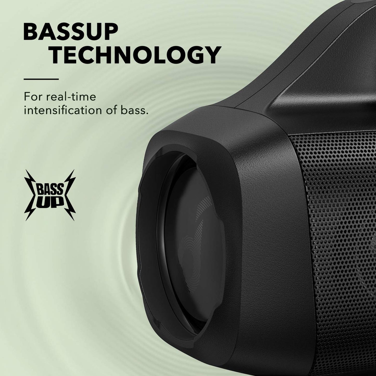 - Soundcore Anker Motion Boom: Portable Bluetooth Speaker | Titanium Drivers | BassUp | IPX7 Waterproof -