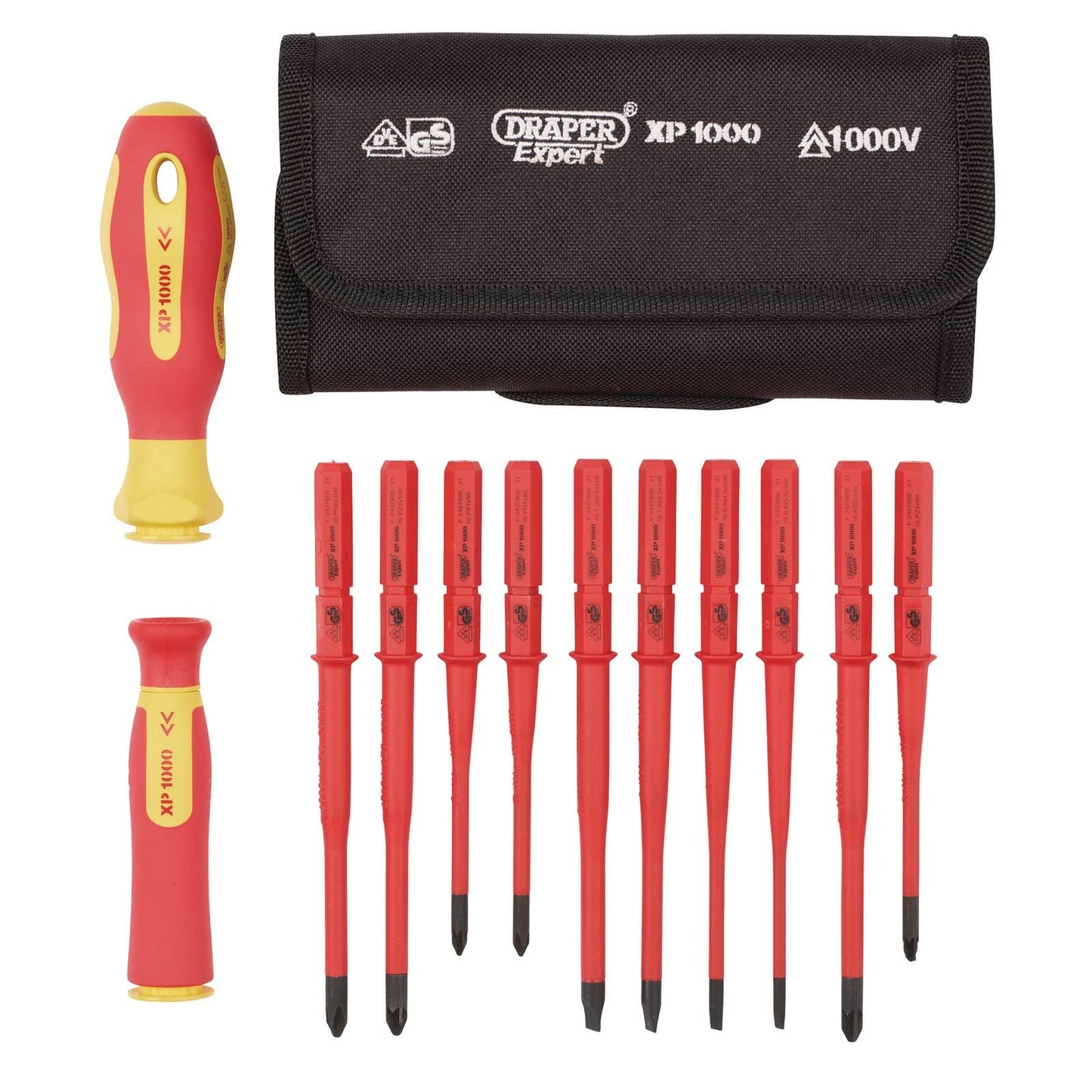 - Draper 70867 XP1000 VDE Extra Slim Interchangeable Screwdriver Set (12 Piece) -