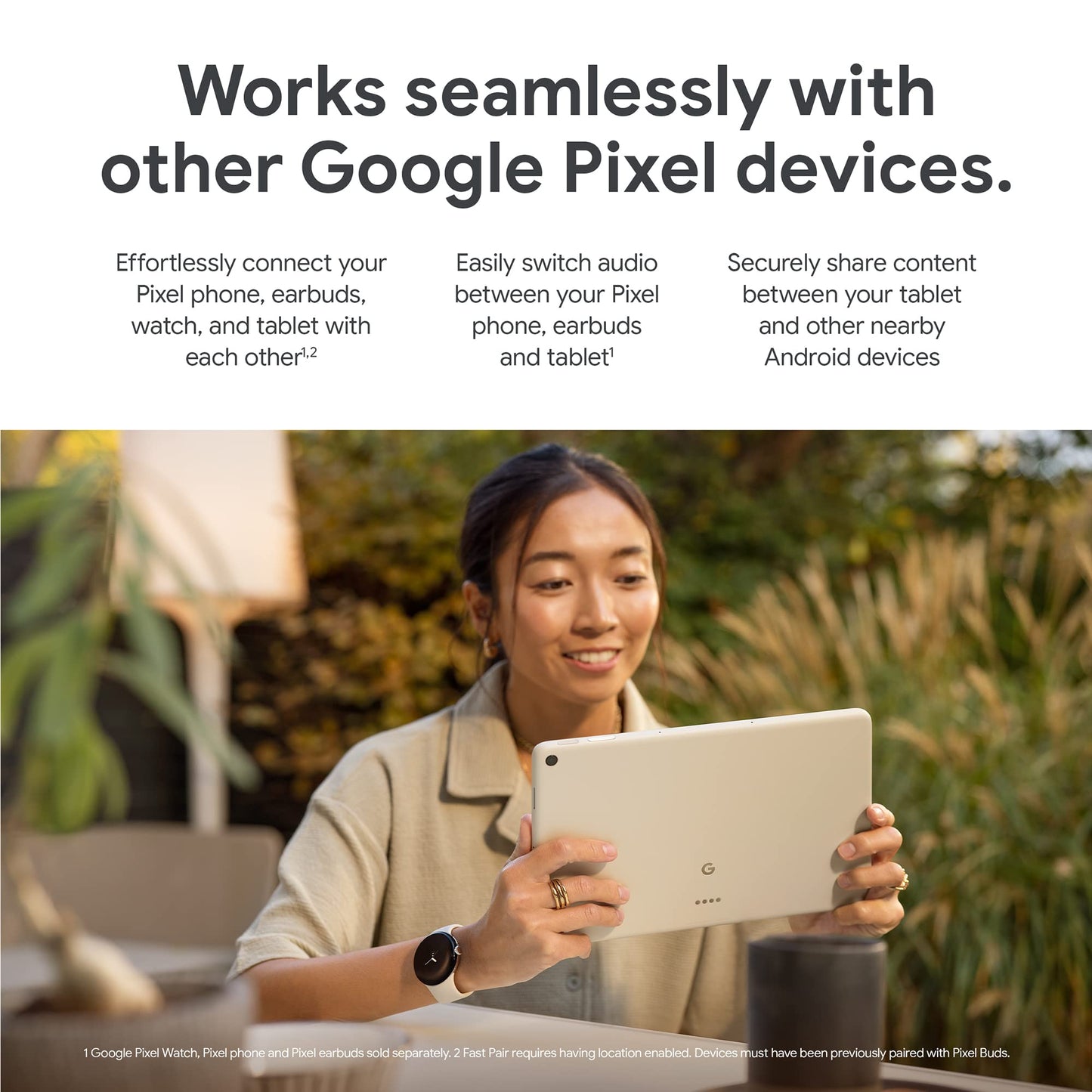 - Google Pixel Tablet with Charging Speaker Dock | (11 Inch Display, 128 GB Storage, Android, 8 GB RAM) | Porcelain -