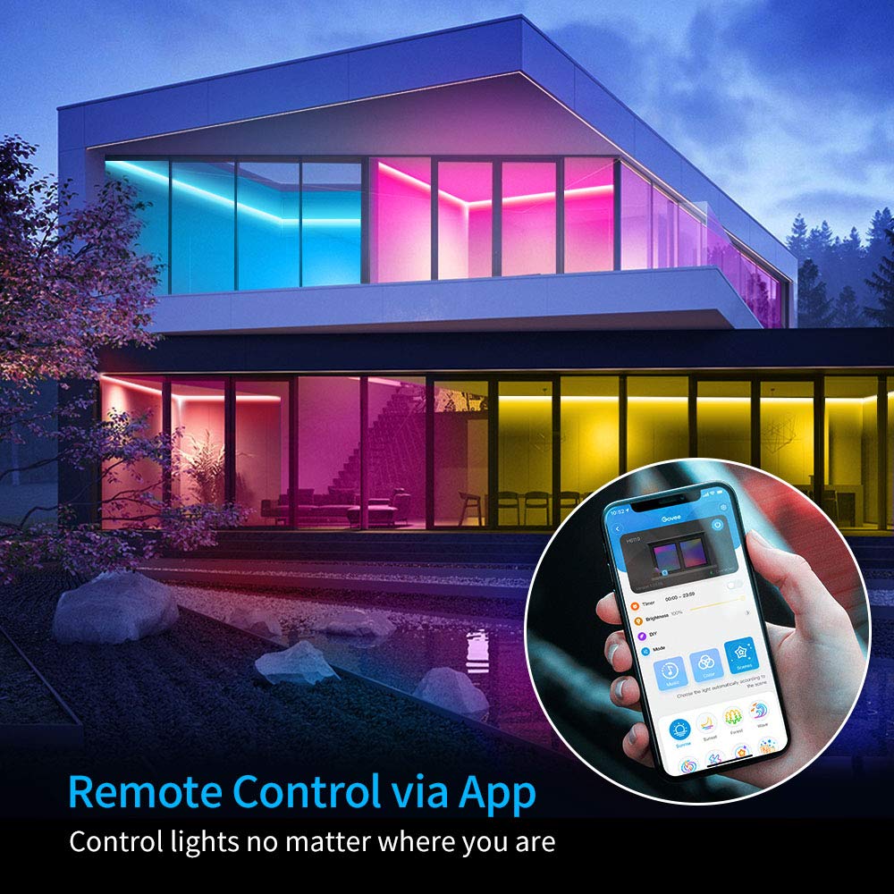 - Govee RGB LED Strip Lights | 5m | Smart WiFi App Control -
