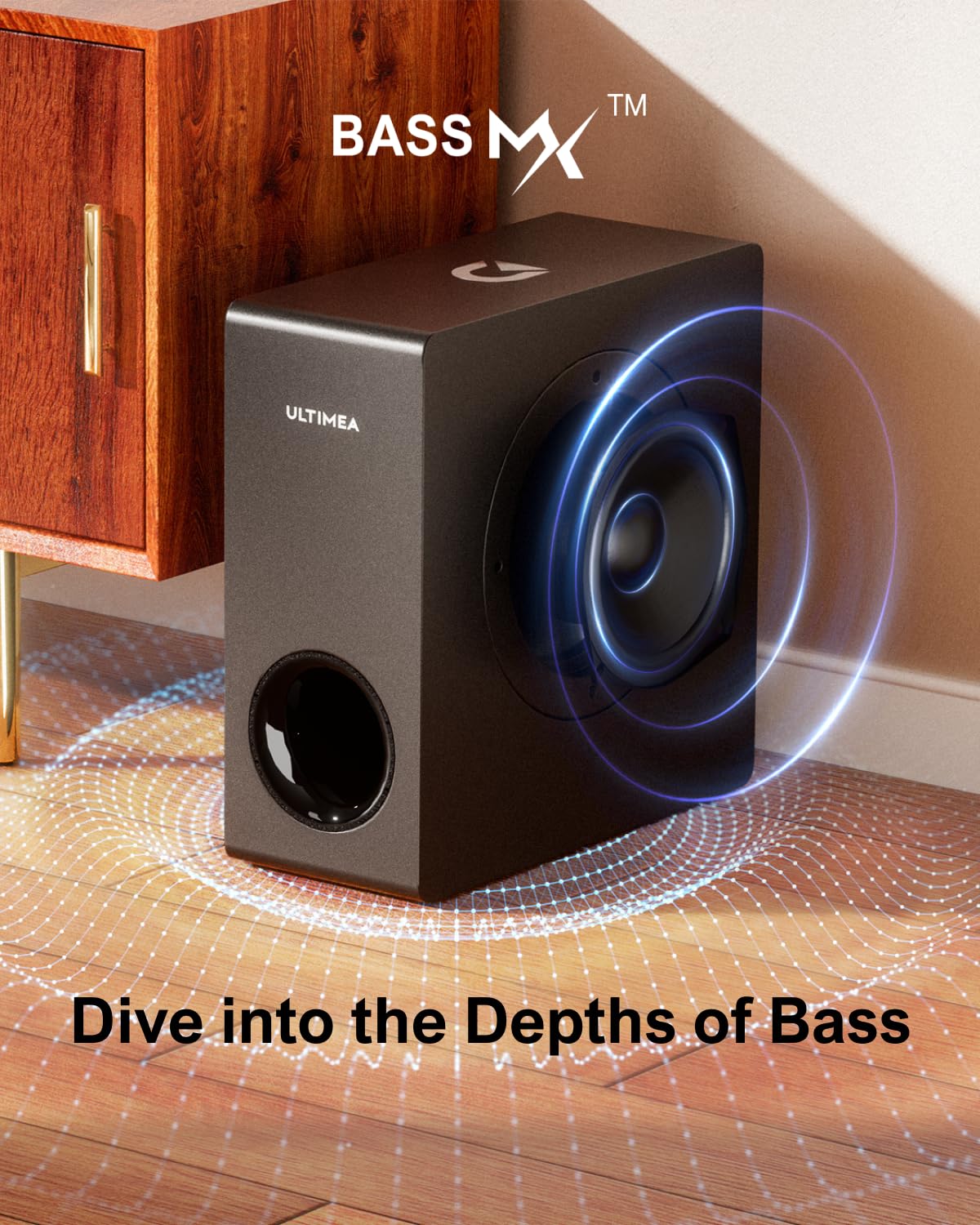 - ULTIMEA 4.1ch Sound Bar for Smart TV with Subwoofer -