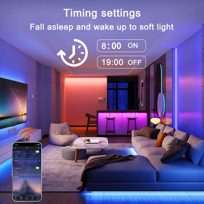- FOLAI 2M Led Strip Lights | RGB Music Sync Color Changing Led Lights -