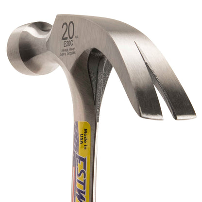 - Estwing E20C Curved Claw Hammer | Leather Grip | 20oz -