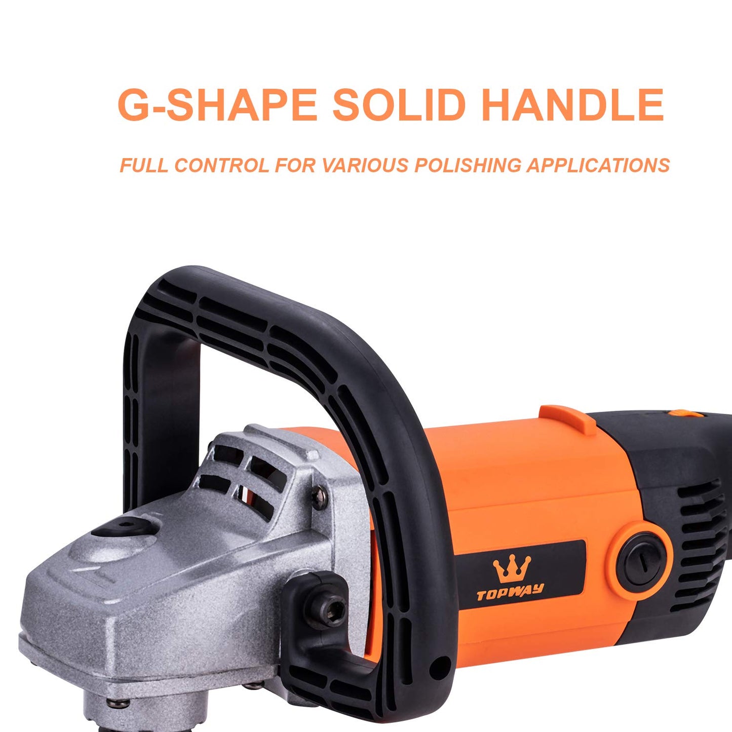 - TOPWAY Car Polisher Set | 180mm and 150mm Electronic Variable Speed Angle Sander -