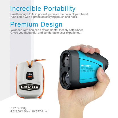 - Mileseey Professional Precision 660Yards Golf Range Finder | Slope Compensation -