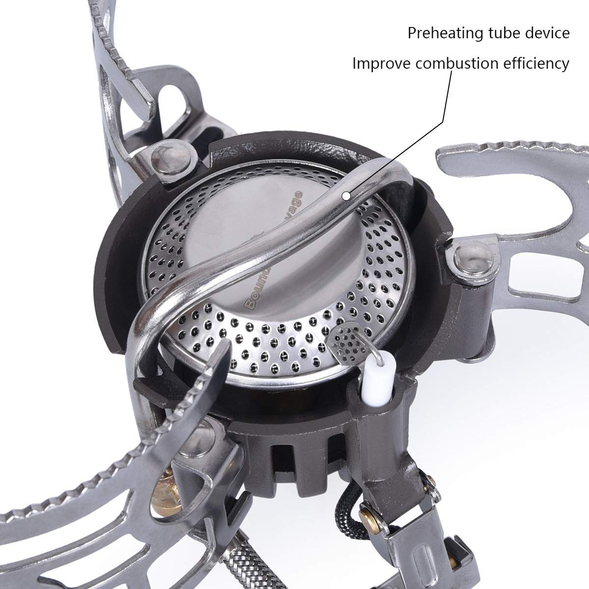 Boundless Voyage High Power Portable Lightweight Stove Camping Gas Stove Fishing Stove for Outdoor Camping Hiking Cooking